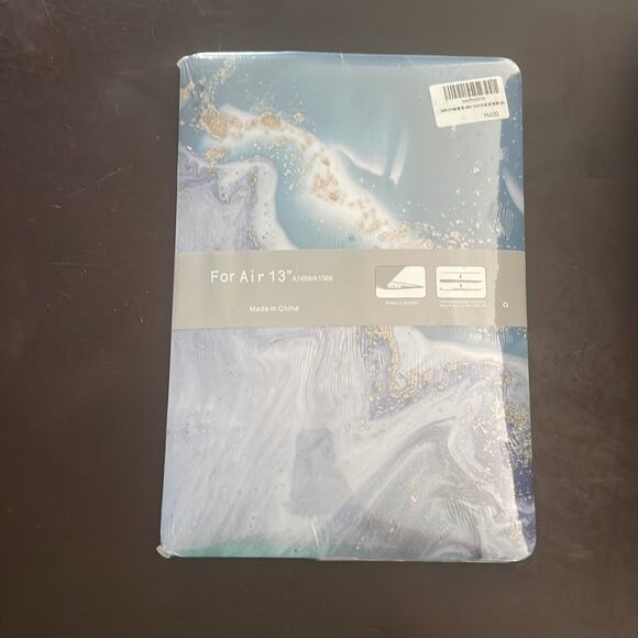 MacBook Air 13” blue/teal water design hardshell case 2010-2017 - Picture 1 of 3